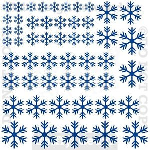 Snowflakes-Falling-Christmas-Holiday-Vinyl-Wall-Decal-Quote-Set-Of-50