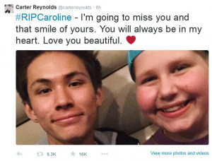 viners in tears over the death of inspirational fan caroline richards