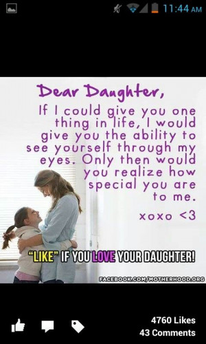 Dear daughter