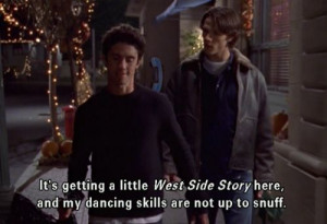 It's getting a little West Side Story here, and my dancing skills are ...