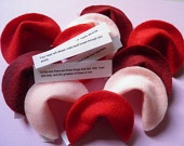 10 Felt Fortune Cookies - Birthday, Wedding, Anniversary, Baby Shower ...