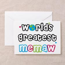 World's Greatest Memaw! Greeting Card for