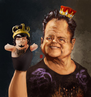 Funny Wresting Caricatures