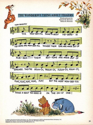 The wonderful thing about Tiggers…♪♫♪