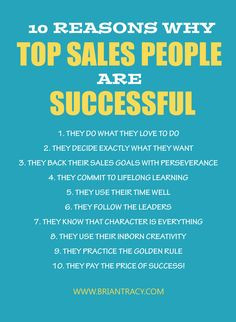 Reasons Why Top Sales People are Successful: Boost Your Sales Career ...