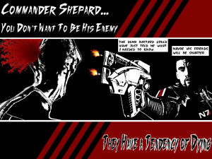 Mass Effect - Badass Shepard by implodinggoat