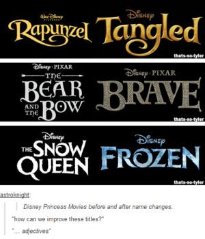 Before Names of Tangled, Brave and Frozen - disney-princess Photo