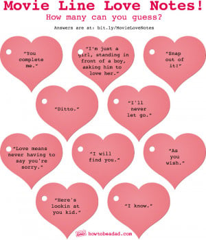 Here are some of Cupid’s favorite movie quotes. How many of the ...