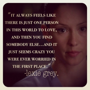 grey s anatomy i loooooove lexie