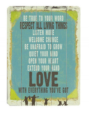 Be True Love Quote Wall Art