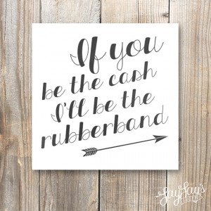Miguel Sure Thing Quote Wall Art Print, If You Be The Cash, Typography ...