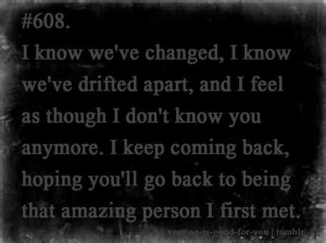 Love Drifted Apart Quotes