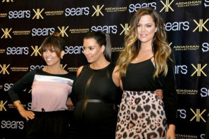 Kim, Kourtney and Khloe Kardashian showed up at the Willowbrook Mall ...