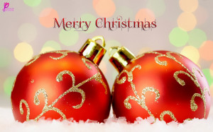 Christmas Balls Red Color Beautiful Wallpaper Wide Christmas Wishes ...
