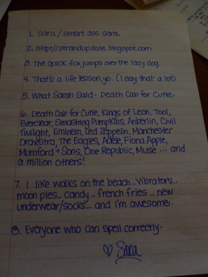 But it wasn't all fun and games and singing much too loudly, though I ...