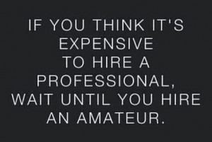 Hiring talented people should be expensive.