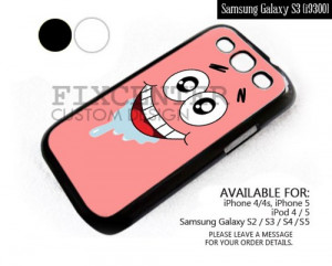 AJ 4171 Funny Patrick Star Face case for Samsung Galaxy S3