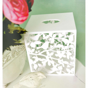 pretty tissue box cover fits over standard small size tissue boxes