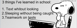 snoopy school Profile Facebook Covers