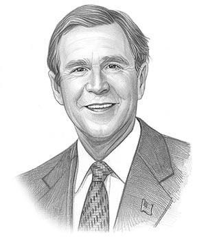... bush george w bush was the 43rd president of the united states who