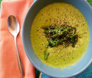 Healthy Cream of Asparagus Soup - Gluten-free