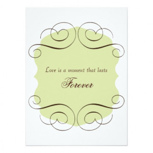 Wedding Invitations with Love Quote 5.5