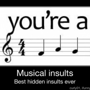 Hahaha. Gotta read music to understand but. Oh so funny(: