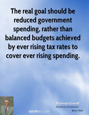 The real goal should be reduced government spending, rather than ...
