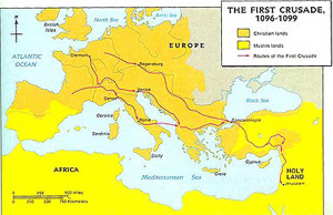 First Crusade Timeline The first crusade of europeans