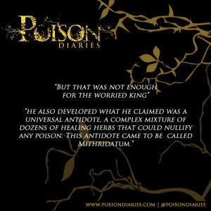 Quotes from Nightshade, book 2 in the trilogy The Poison Diaries…