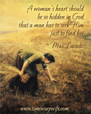 ... Lucado (this picture reminds me of Ruth gathering in the fields