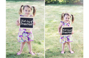 Sienna’s First Day of Preschool + Cute Kid Quotes