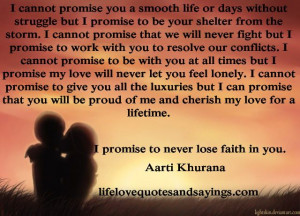 promise you a smooth life or days without struggle but I promise ...