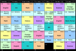 Sample 8th Grade Schedule
