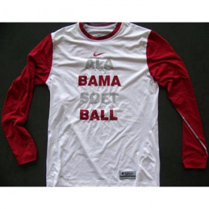 Authentic Alabama Softball Nike Pro Combat Dri Fit Long Sleeve ...