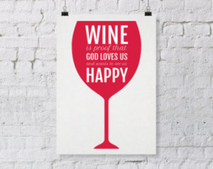 Wine printable, wine download, wine quote digital, wine art digital ...