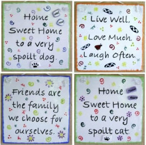 cute sayings on ceramic tiles