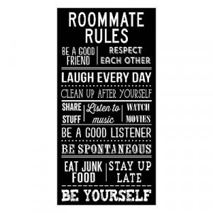 Roommate Rules'' Canvas Wall Art by Louise Carey From kohl's.