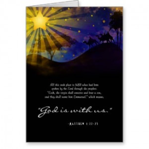 Three Wise Men Bible Verse Christmas Card by foreverchristmas