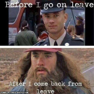 Army Guy – Before and after leave