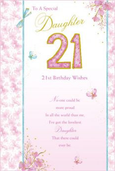 21st Birthday Card for a Daughter