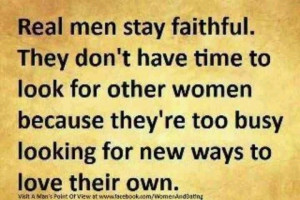 looking for a real man.