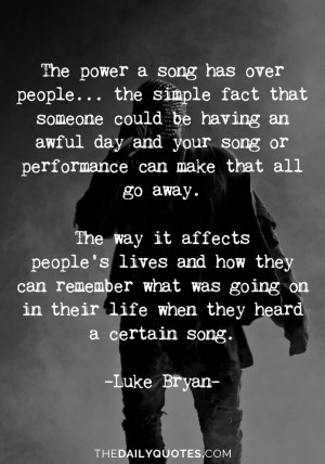 The Power Of A Song - The Daily Quotes