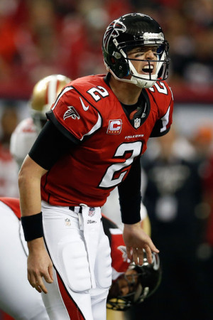 Matt Ryan Quarterback Matt Ryan 2 of the Atlanta Falcons calls out in