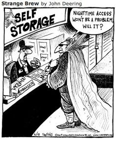 Funny Pictures and Illustrations in Self Storage