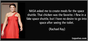 NASA asked me to create meals for the space shuttle. Thai chicken was ...