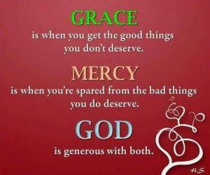 God's grace & mercy