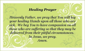 ... in Jesus The Lords prayer Searching for God Ease pain Healing prayer