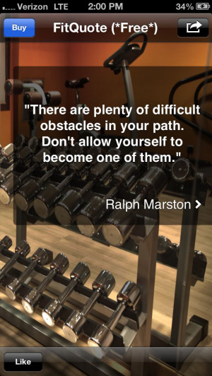 Plenty of obstacles don't let yourself be one