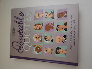 Details about BRAND NEW Reader's Digest 'Quotable Quotes' Hardback